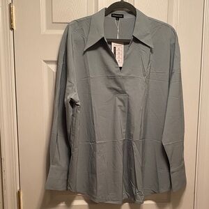 Prettywear Sage Long Sleeve Blouse…size XL